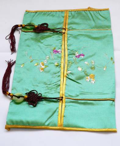 Silk Tissue Box Cover - Jade